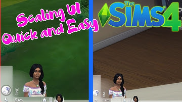 Quick & Easy UI Scaling | The Sims 4 PC