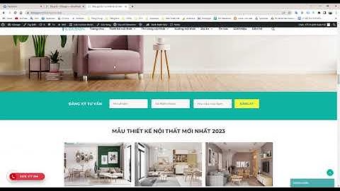 Thiết kế website kdesign (Mảng nội thất)