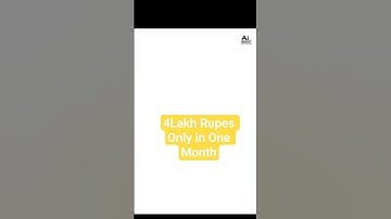 How to earn 1Lakh Rupes in Only One Month