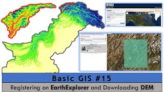 Basic GIS # 15 | How to Register on EarthExplorer and Downloading DEM for Free [Urdu/ Hindi]