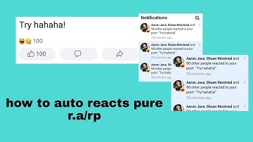 How to auto reacts pure rp/r.a || rpw tuts