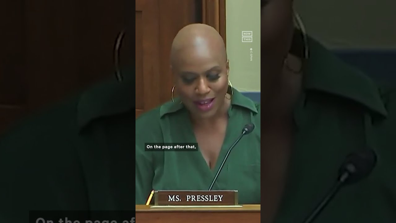 Rep Ayanna Pressley Grills Project 2025 Policymaker