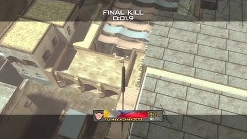 MW3 - Across The Map Throwing Knife Killcam!