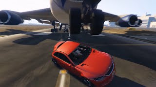 GTA 5 Airplane Take Off Crashes