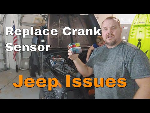 How To Replace A Crankshaft Position Sensor  || Jeep Sputtering E03