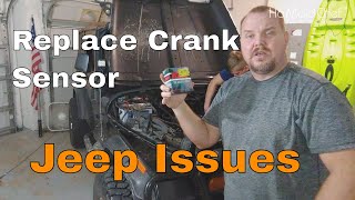 How To Replace A Crankshaft Position Sensor || Jeep Sputtering E03 - YouTube