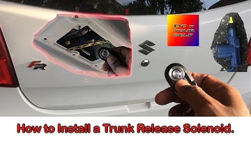 How to install a car remote  trunk release with central locking moter/solenoid