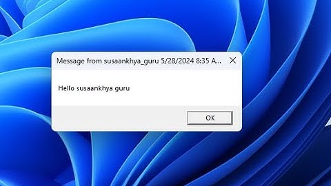 How to send messages over the LAN network using the command prompt?