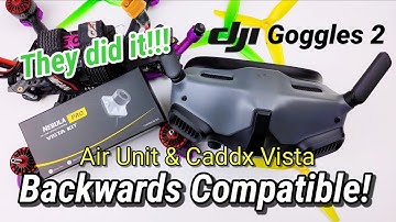 DJI Goggles 2 Backwards Compatible with Air Unit and Caddx Vista! Official Public Release!