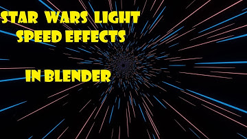 Star Wars Light Speed Effect Blender 2.91|5Minutes #scifi #starwars