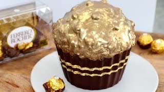 For the printable recipe click here: http://bit.ly/2hxseca when you
think about it, giant cupcake mold is perfect shape a huge ferrero
rocher… so...