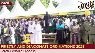 LIVE CHOIR AS SOROTI CATHOLIC BISHOP, JOSEPH ECIRU OLIACH BLESSES NEW PRIESTS.