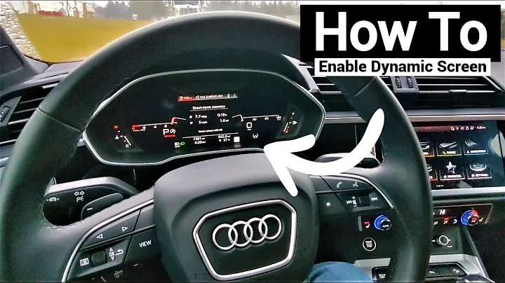 How to Enable Dynamic Screen on Virtual Cockpit | 2022 Audi Q3