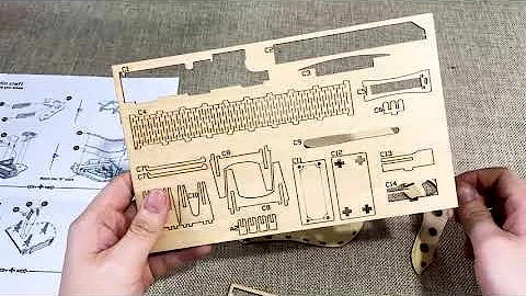 Grand Piano Hand Crank Music Box, 3D Mechanical Puzzle