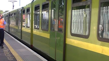 Dart arrives into Landsowne Road Station