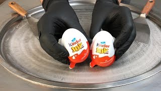 Ice Cream Rolls | kinder Joy - Super Surprise Eggs / Fried rolled ice cream roll chocolate with toys Ice Cream Rolls | kinder Joy - Super Surprise Eggs / Fried rolled ice cream roll chocolate with toys
