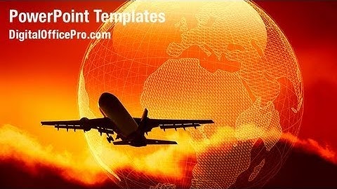 Global Travel PowerPoint Template Backgrounds - DigitalOfficePro #05206W