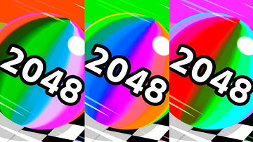 Ball Run 2048 New Balls : 3X  Reaction  Ball Colour Run Gameplay Android iOS Update (Part : 380)