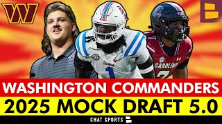 Washington Commanders 7-Round Mock Draft 5.0 | Commanders TRADE OUT Of Round 1