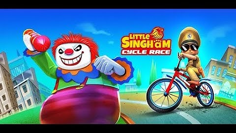 Little Singham Cycle Race - Gameplay Walkthrough - Action Fun Race Game for kids