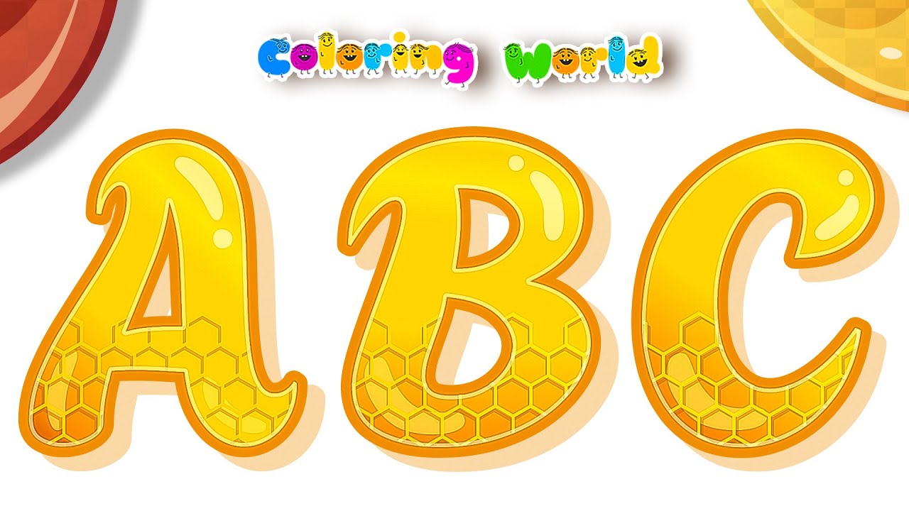 Coloring World: Learn ABCD Alphabets and Basic English for Kids | Learn ...