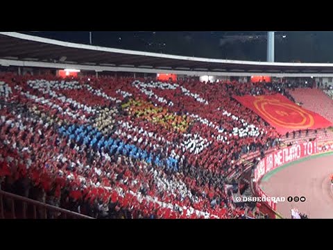 Crvena Zvezda - Cska Moskwa. ( basketball) 25.04.20016 incredible support  of Zvezda Fans 