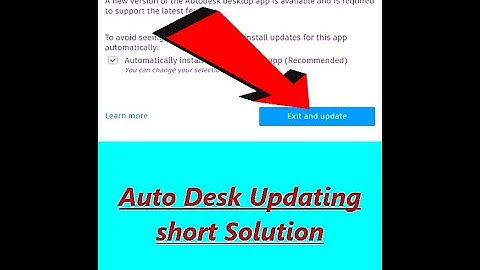 How to Update Autocad Autodesk to the latest version.