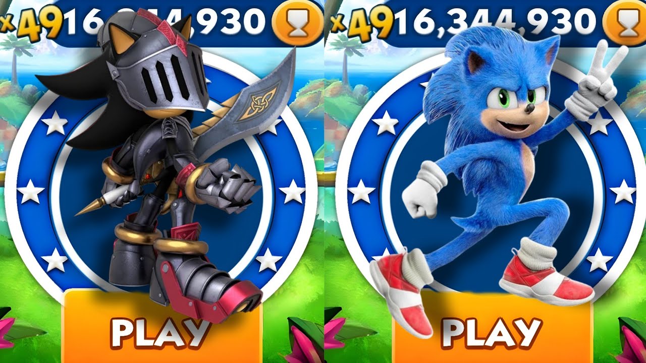 Sonic Dash - Sir Shadow VS Movie Sonic _ Sonic vs All Bosses Zazz ...
