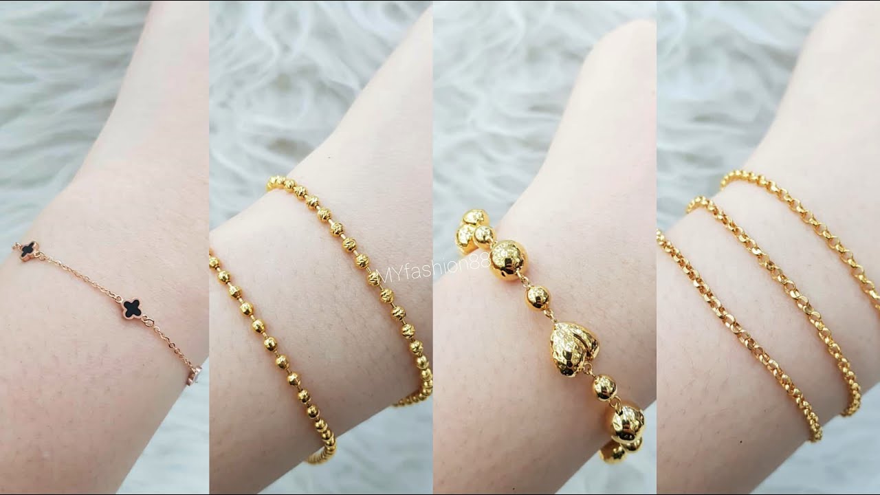 14 MODEL GELANG EMAS SIMPLE BANYAK YANG HARGANYA SATU 