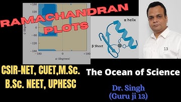 Ramachandran Plots/Torsion angles/Phi and psi angles/Secondary structure/Peptide conformation