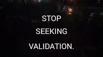 "Stop Seeking Validation! Unleash Your True Potential & Follow Your Purpose!"