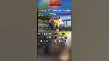 Steve Fox 107 Damage Combo | TEKKEN 6 PPSSPP #tekken #tekken6 #ppsspp #pspemulator #comboguide