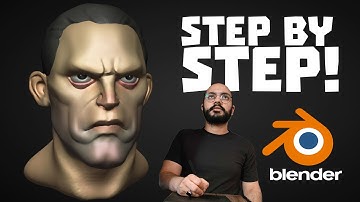 How to sculpt a stylized face in blender  - Blender 4.5 sculpting tutorial
