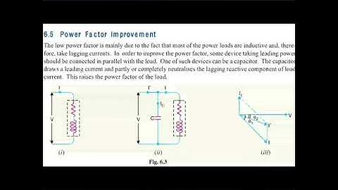 Power factor improvement (Causes of low power factor)  part -1 EE-308 by Priyanka GPC Nagaur