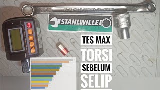 Stahlwille Corona Sok 12Pt Putar Mur Torsi Newton Meter Sampai Kepala Selip Tool Presisi