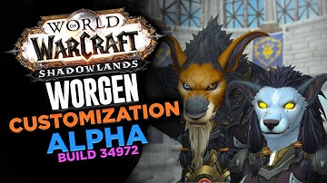 Worgen Customization | Shadowlands Alpha 34972