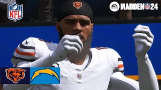 Madden 24 Keenan Allen Bears vs Los Angeles Chargers (Madden 25 Updated Roster) 2024 Sim Game Play