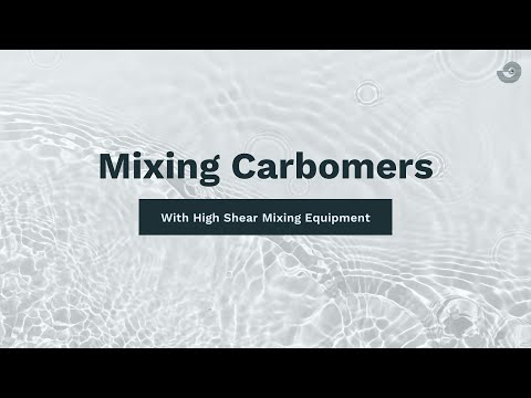 Mixing Carbomers using