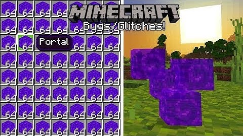 EASY 1.18 Nether Portal Block Farm in Minecraft Bedrock (MCPE,Xbox,Windows,Switch,PS)#minecraft