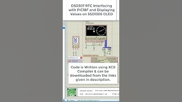 Analog Clock using OLED and PIC Microcontroller #ssd1306 #pic18