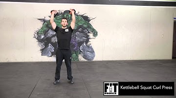 Kettlebell Squat Curl Press