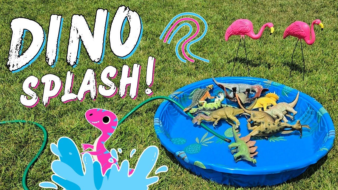 🦖 Dinosaur Pool Party! | Learn Dino Names with Nicosaurus