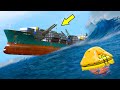 Cargo Ship Sinking In Heavy Storm In GTA 5 (Big Ship Accident)