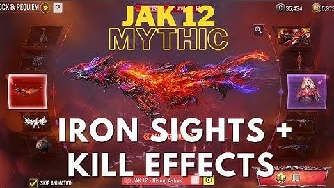 NEW MYTHIC JAK 12 - IRON SIGHTS + INSPECTION + KILL EFFECTS | MOST BEAUTIFUL MYTHIC SKIN