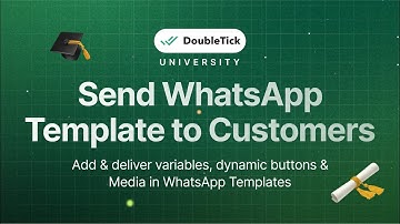Send WhatsApp Template to Customers | DoubleTick WhatsApp API