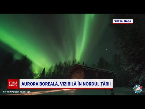 Mai mulţi locuitori din judeţele de nord ale țării susțin că au văzut „Aurora Boreală”