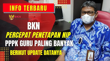 UPDATE DATA BKN PERCEPAT PENETAPAN NIP PPPK GURU PALING BANYAK