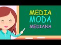 MEDIA, MODA y MEDIANA Muy Fácil - Medidas de Tendencia Central