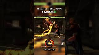 evolution of liu kang bicycle kick#mortalkombat1