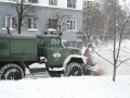 Soviet snow blower DE-210/ZIL-131 in action